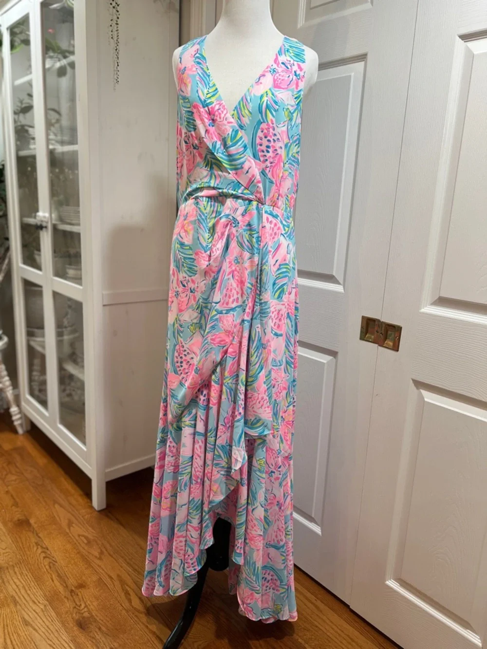 Lilly Pulitzer Taylee Maxi Dress Blue Ibiza - Picture 5 of 9